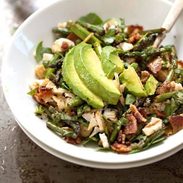 Chicken Bacon Avocado Salad - my new favorite! takes 15 minutes to prep + full of flavor and crunch. | pinchofyum.com