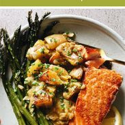 Spring salmon pin