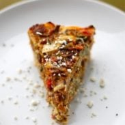 A picture of Sausage and Red Pepper Quiche